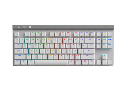 Teclado gaming Logitech G515 RGB mecánico inalámbrico vista frontal completa