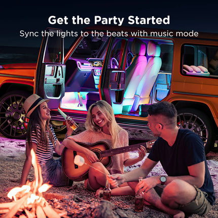 Cable de Luces Govee H7090 RGBIC Interior Car Lights  | Iluminación Personalizable | Control por App y Voz