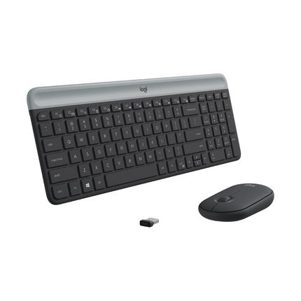 Teclado y Mouse Logitech MK470 | Inalámbrico | Diseño Ultra Delgado | Inglés