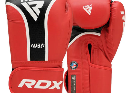 RDX Guante de Boxeo Aura Rojo/Negro 12oz, T17