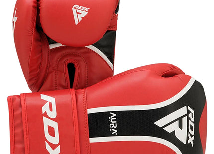 RDX Guante de Boxeo Aura Rojo/Negro 12oz, T17