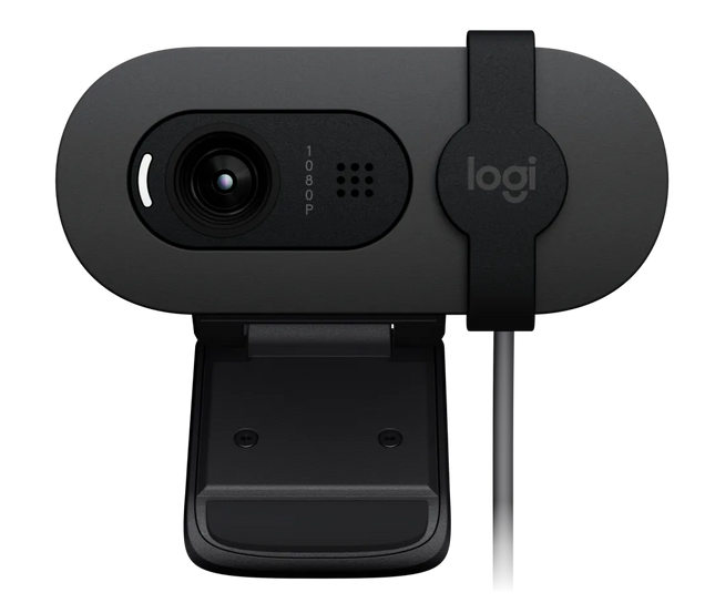 Cámara Web Logitech Brio 105 | Full HD 1080p | Micrófono Integrado | Graphite