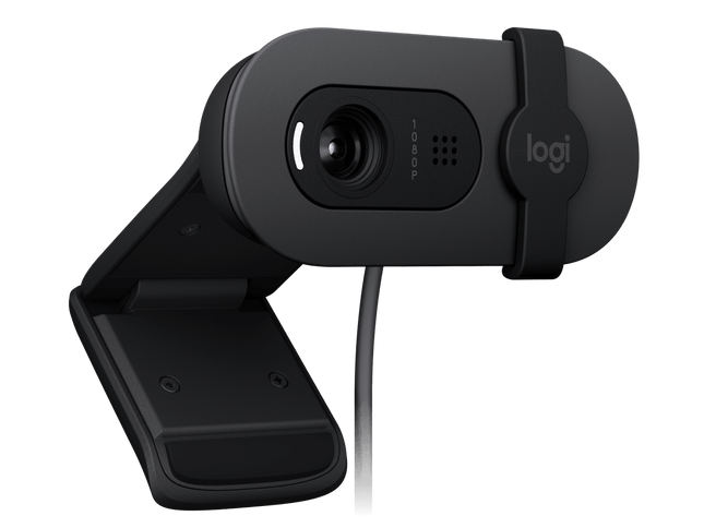 Cámara Web Logitech Brio 100 | Full HD 1080p | Micrófono Integrado
