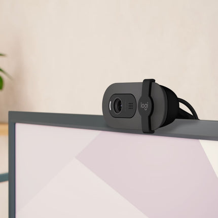 Cámara Web Logitech Brio 100 | Full HD 1080p | Micrófono Integrado