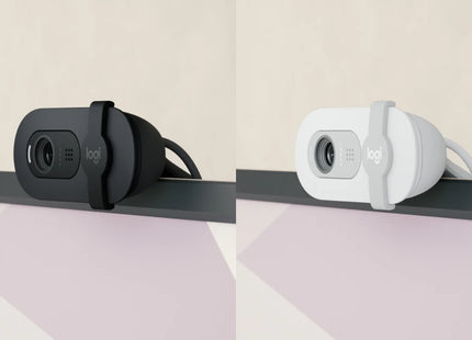 Cámara Web Logitech Brio 100 | Full HD 1080p | Micrófono Integrado | Color Blanco