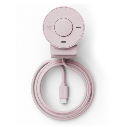 Cámara Web Logitech Brio 300 | Full HD 1080p | USB-C | Rose