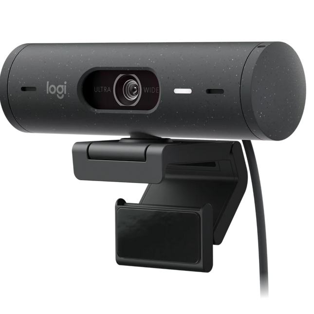 Cámara Web Logitech BRIO 500 | Full HD | Micrófono Estéreo | USB-C | Autoenfoque | Corrección de Iluminación