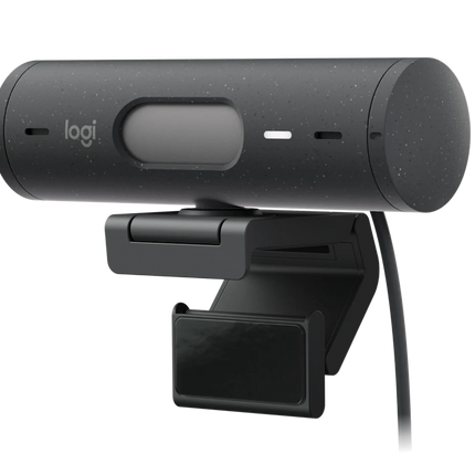 Cámara Web Logitech BRIO 500 | Full HD | Micrófono Estéreo | USB-C | Autoenfoque | Corrección de Iluminación