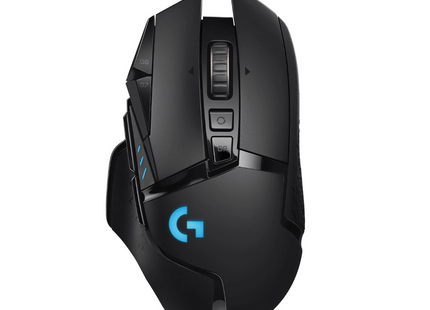 Mouse gaming Logitech G502 Lightspeed RGB inalámbrico vista frontal derecha