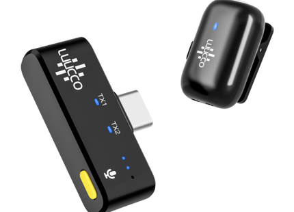Luucco MiniPods-K1 USB-C color negro, receptor y transmisores