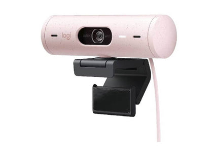 Cámara Web Logitech Brio 500 | Full HD 1080p | Rosado