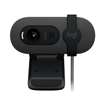 Cámara Web Logitech Brio 100 | Full HD 1080p | Micrófono Integrado