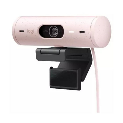 Cámara Web Logitech Brio 500 | Full HD 1080p | Rosado