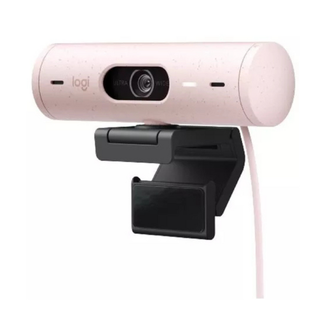 Cámara Web Logitech Brio 500 | Full HD 1080p | Rosado