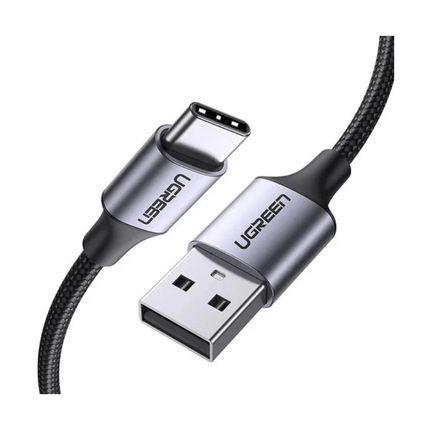 Cable UGREEN US288 | USB-A a USB-C | 3A | 2m | Carga Rápida | Negro