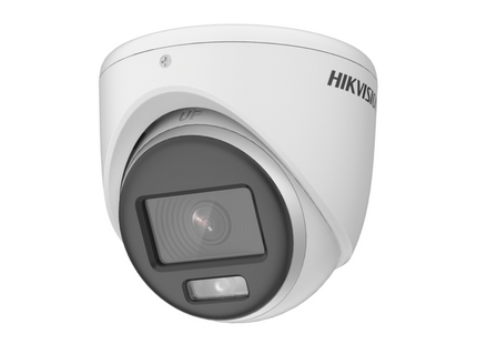 Cámara de Seguridad Analógica Hikvision DS-2CE70DF0T-MF | 2MP | 2.8mm | ColorVu | Metal Turret | IP67