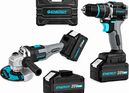 Energy Kit taladro y esmeriladora inalámbricos 20V, PA20/1 K2