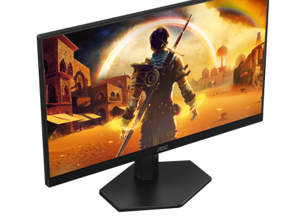 Detalle del soporte y base del monitor AOC 24G42HE con ajuste de altura