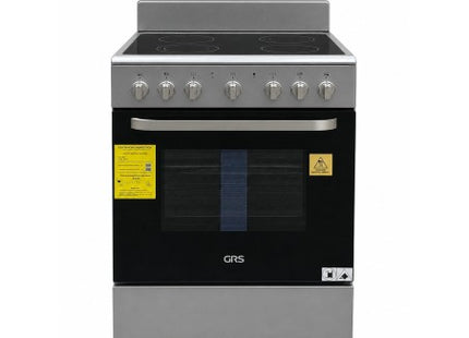GRS 24VMS Cocina Eléctrica Vitrocerámica de 24" con 4 Discos y Horno Gris