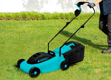 Energy Cortadora de Césped Eléctrica 1450 W 120 V con Corte de 32 cm y Bolsa de 30 L, LM32/1/120