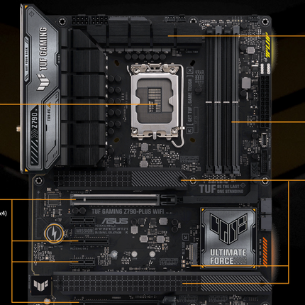 Tarjeta Madre ASUS TUF Gaming Z790-PLUS WIFI | DDR5 | LGA1700 | 90MB1D80-M1AAY0