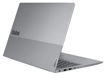 Lenovo ThinkBook 16 Gen 6, vista trasera en ángulo derecho