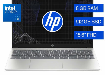 HP Laptop 15-fd0331la 15.6" FHD Core 3 100U 8GB DDR5 512GB SSD Windows 11 Home D0CJ4LA