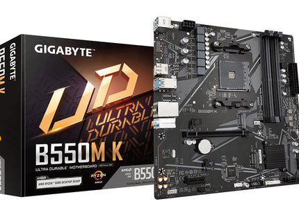 Tarjeta Madre Gigabyte B550M K | AM4 | Micro-ATX | DDR4 | PCIe 4.0 | HDMI | USB 3.2