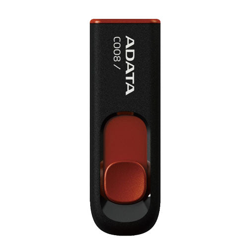 Memoria USB ADATA C008 | 32GB | USB 2.0 | Negro + Rojo | AC008-32G-RKMemoria USB ADATA C008 | 32GB | USB 2.0 | Negro + Rojo | AC008-32G-RKD