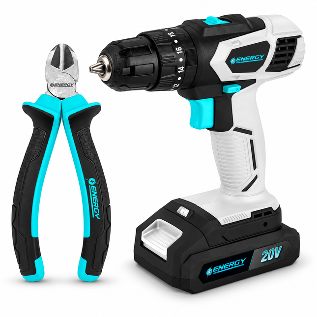 Energy Combo Taladro Percutor 20V y Alicate, P20/1 C1 + DP06