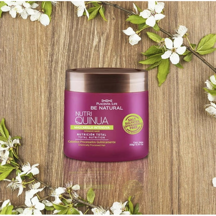 Mascarilla Nutritiva Quinua 350 g | Placenta Life | Nutre, fortalece y aporta brillo extremo con proteína de quinua