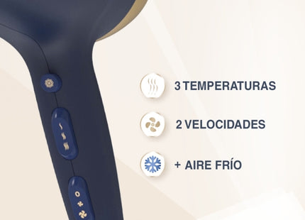 Secadora de Cabello Remington Sapphire Luxe, D5805-110F