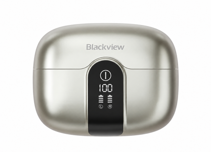 Blackview Audífonos inalámbricos IPX5 ENC dorado, AirBuds 15
