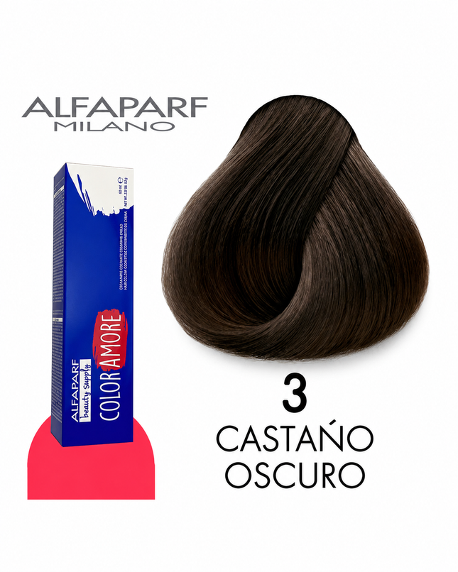 Alfaparf Color Amore 3 Tinte Permanente para Cabello 90 ml