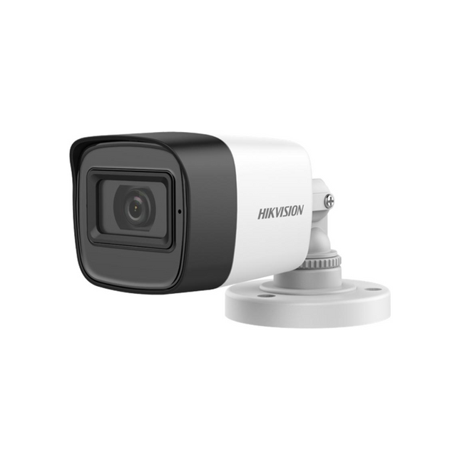 Cámara de Seguridad Analógica Hikvision DS-2CE16H0T-ITPFS | 5MP | Bullet | IP67 | Micrófono Integrado | 2.8mm
