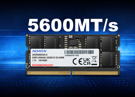 Memoria RAM Laptop ADATA AD5S56008G-S | 8GB | DDR5 | 5600MHz | CL46