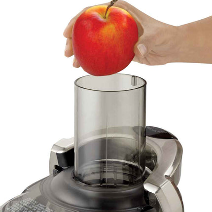 Extractor de Jugos Black+Decker JMBD3181 | 500 W | 2 Velocidades | Acero Inoxidable | 3″ Boca | Gris