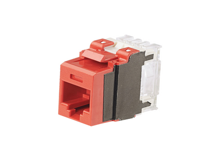 Panduit NK6X88MRD Jack Keystone RJ45 NetKey® Cat6A UTP 22-26 AWG Rojo