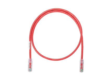 Panduit NK6PC3RDY Patch Cord NetKey® Cat6 UTP 24 AWG Rojo de 3 pies