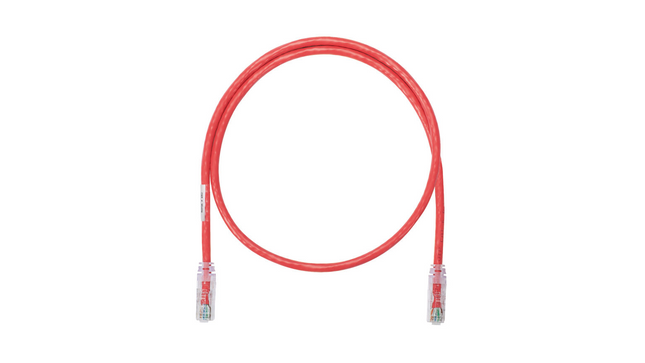 Panduit NK6PC3RDY Patch Cord NetKey® Cat6 UTP 24 AWG Rojo de 3 pies