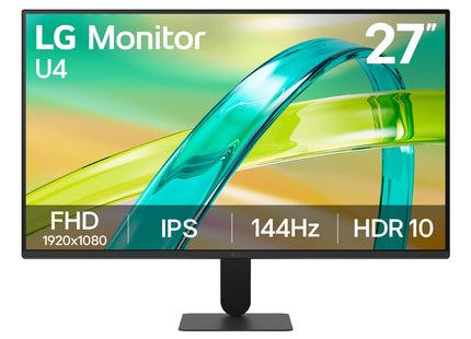 LG Monitor 27" IPS Full HD 144 Hz, 27U411B