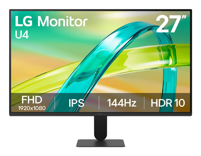 LG Monitor 27" IPS Full HD 144 Hz, 27U411B
