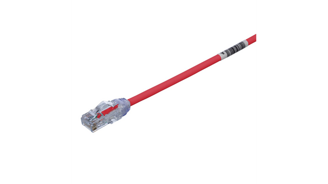Panduit UTP28X7RD Patch Cord TX6A™ Cat6A UTP 28 AWG Rojo de 7 pies