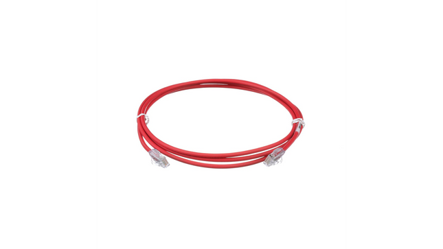 Panduit UTP28X7RD Patch Cord TX6A™ Cat6A UTP 28 AWG Rojo de 7 pies