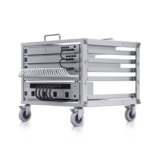 Ubiquiti UniFi Toolless Mini Rack U-Rack-6U-TL Rack Abierto 6U con Ruedas Bloqueables