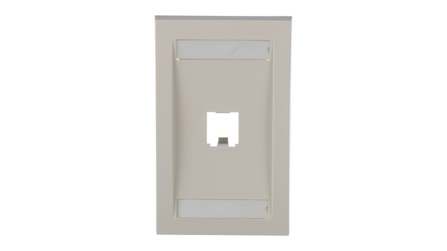 Panduit CFPE1IWY Placa Frontal Mini-Com® Ejecutiva de 1 Puerto, 1 Gang, Off White