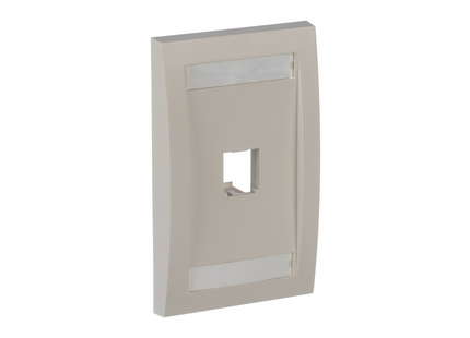 Panduit CFPE1IWY Placa Frontal Mini-Com® Ejecutiva de 1 Puerto, 1 Gang, Off White