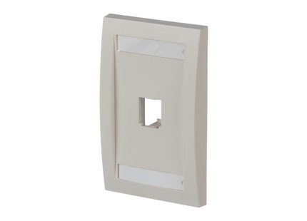 Panduit CFPE1IWY Placa Frontal Mini-Com® Ejecutiva de 1 Puerto, 1 Gang, Off White
