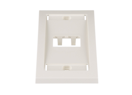 Panduit CFPE2IWY Placa Frontal Mini-Com® Ejecutiva de 2 Puertos, 1 Gang, Blanco Hueso