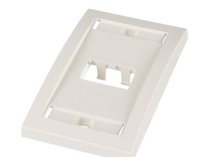 Panduit CFPE2IWY Placa Frontal Mini-Com® Ejecutiva de 2 Puertos, 1 Gang, Blanco Hueso